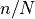 n/N